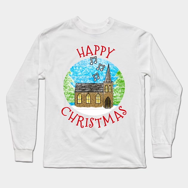 Christmas Church Choir Minister Christian Long Sleeve T-Shirt by doodlerob